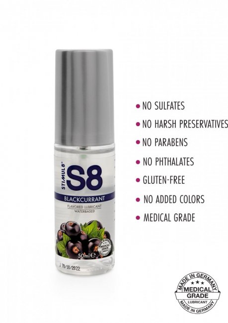 S8 Flavored Lube Svarta Vinbär