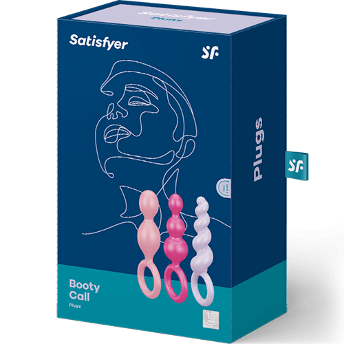 Förpackning Analset med 3 färgade buttplugs - Satisfyer