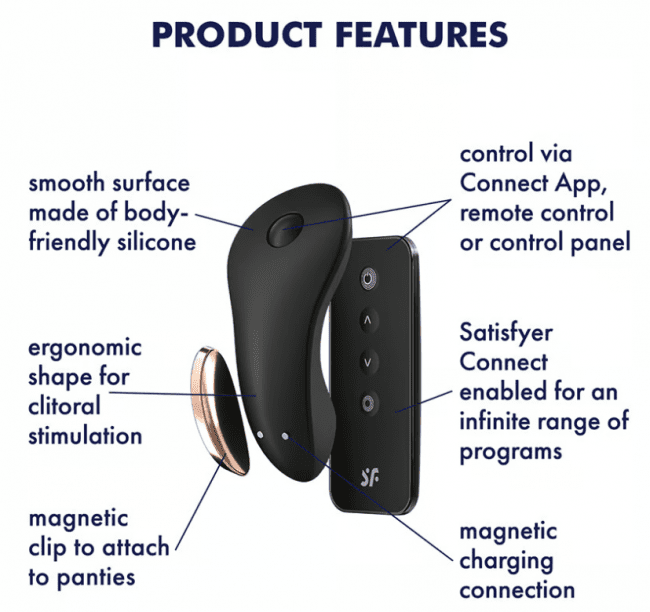 Satisfyer Little Secret trosvibrator fjärrkontroll