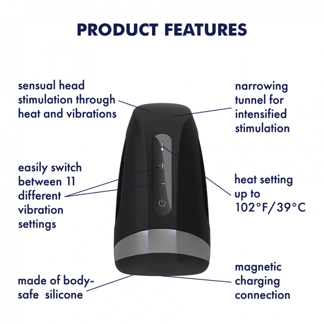 Satisfyer Men Heat Vibration värmande lösvagina