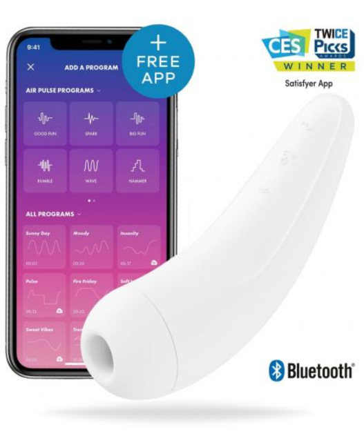Satisfyer Curvy 2+ appstyrd Lufttrycksvibrator