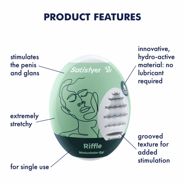 Satisfyer Masturbator Egg Riffle