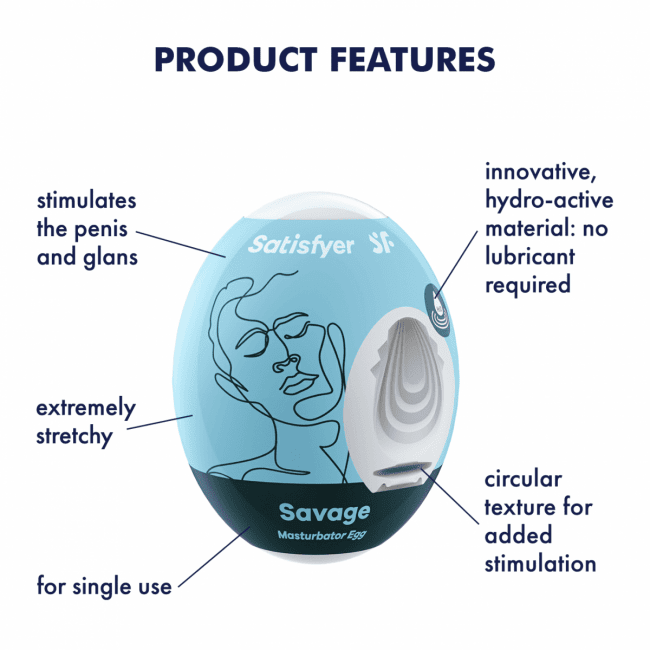 Satisfyer Masturbator Egg Savage