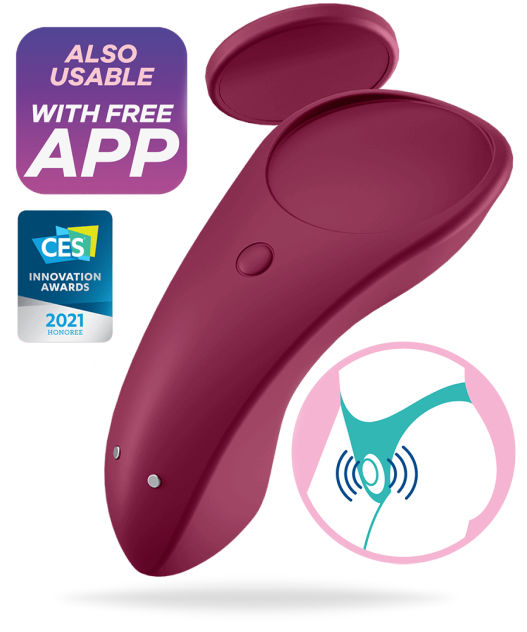 Satisfyer Sexy Secret - Lila trosvibrator vibrerande trosor