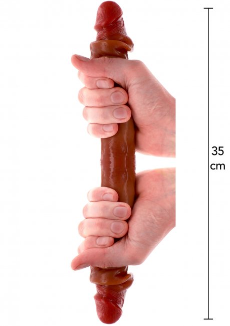 Silicone Foreskin Double Dong 35 cm