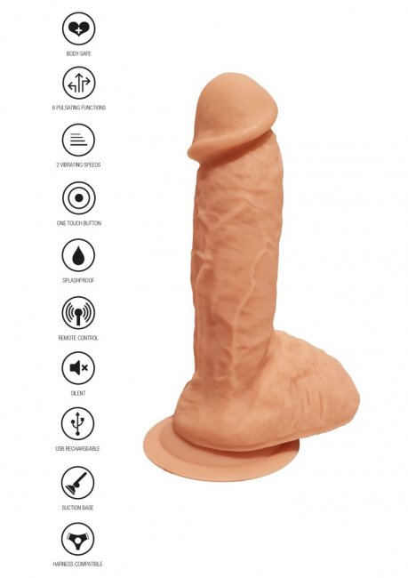 Naked Silicone Vibrating Dildo