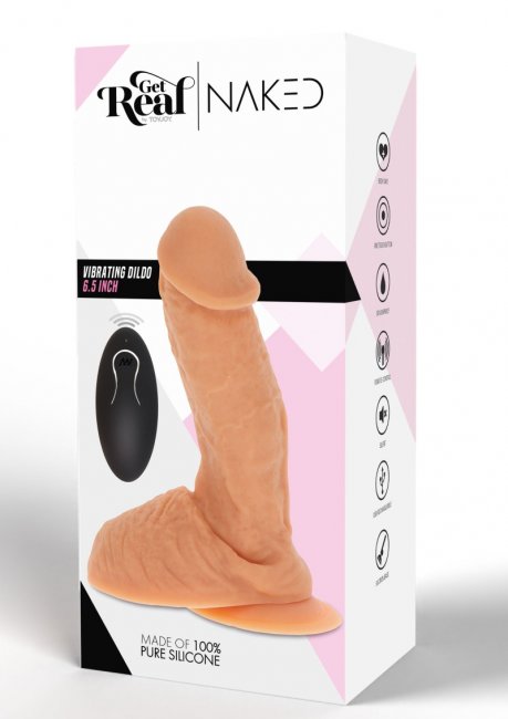 Naked Silicone Vibrating Dildo