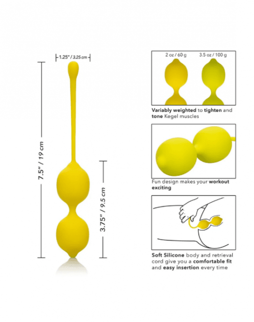 Kegel Training Set Lemon