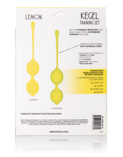 Kegel Training Set Lemon