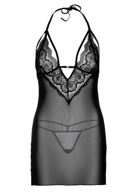 Daring Strappy Lace Babydoll & String