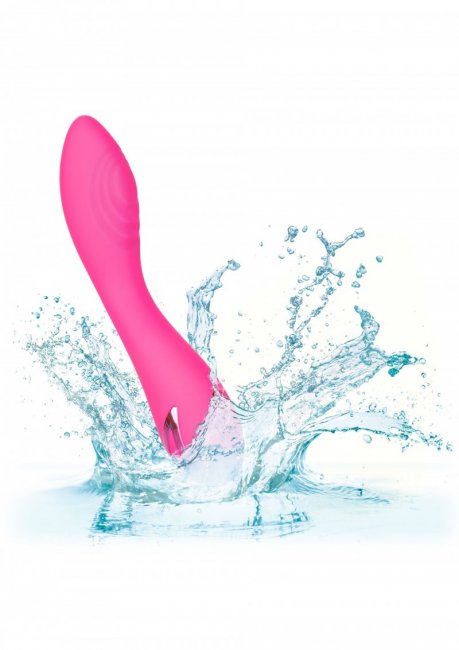 Uppladdningsbar vibrator tillverkad av supermjuk silikon. 10 vibrationer och 3 hastigheter. Stark motor. Helt vattentät.