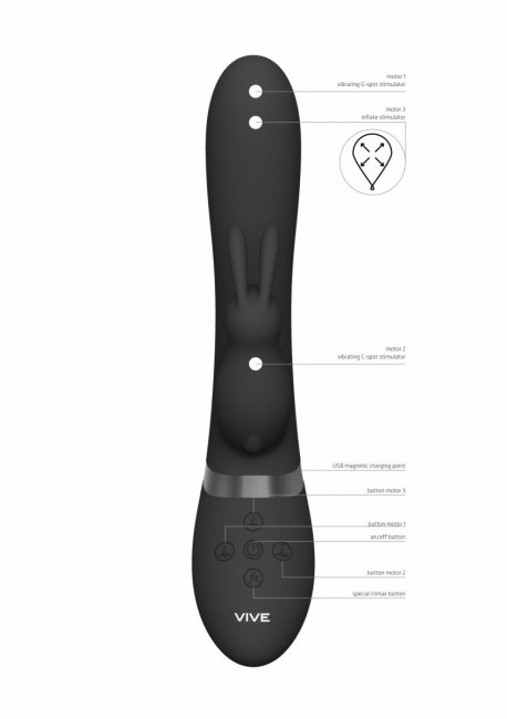 Taka Inflatable & Vibrating Rabbit