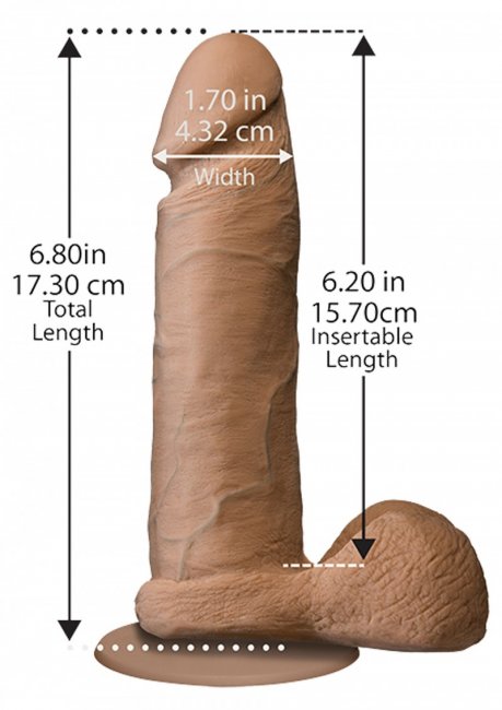 The Realistic Cock - UR3 18 cm - Realistisk dildo