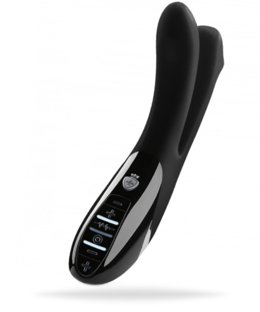 Uppladdningsbar e-stim vibrator tillverkad av högkvalitativ silikon. Helt vattentät. 2 superstarka motorer. Många funktioner.