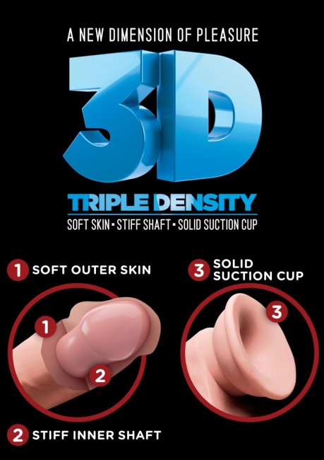 Realistisk dildo med en revolutionerande och ny teknik. Stark sugkopp och högkvalitativt material som känns verkligt.