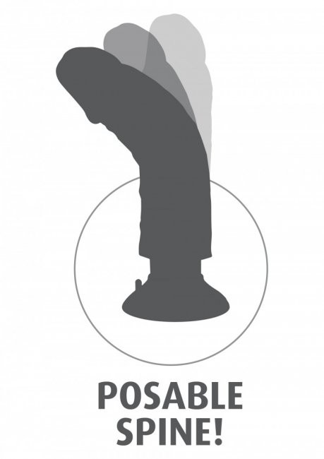 Realistisk dildo med en avtagbar sugkopp utrustad med multispeed vibrationer. Tillverkad av kvalitativ PVC och ABS.