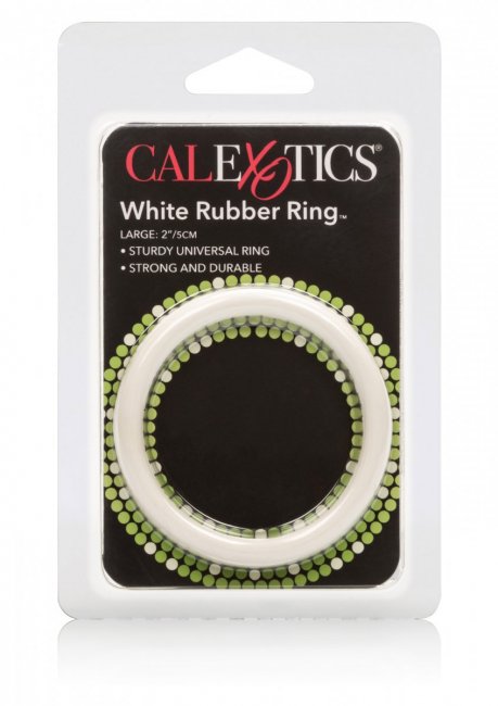 White Large Rubber Ring stor penisring