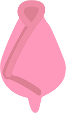 Origamivikning vika menskopp